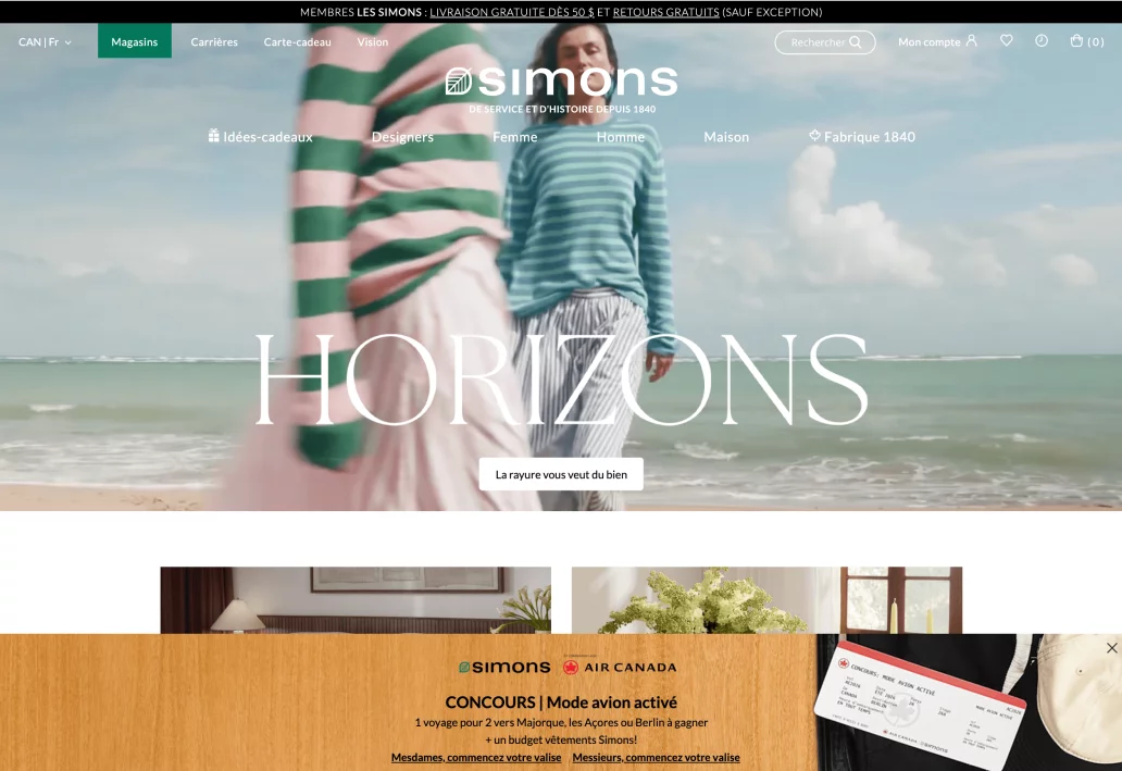 La Maison Simons, retailer premium canadien